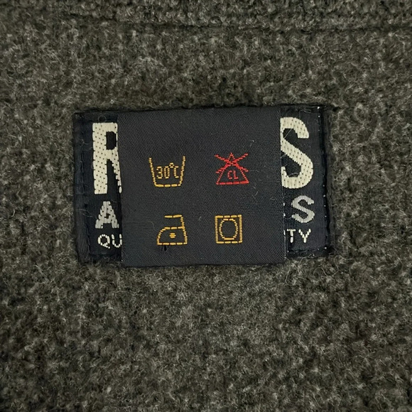 Roots Athletics Men’s Fleece Zip Up Jacket Gray Medium Size 40 Pockets Cozy Fall - Picture 7 of 10